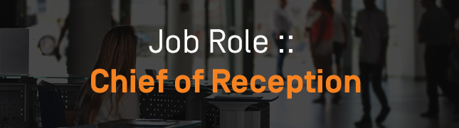 how to become a chief of reception